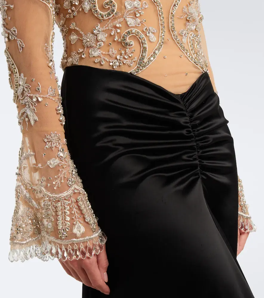 Georges Hobeika Embellished gathered gown | Thumbnail 7