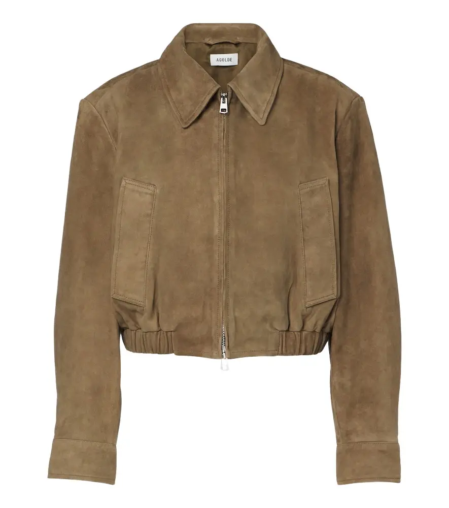Nahla cropped suede jacket Nahla cropped suede jacket