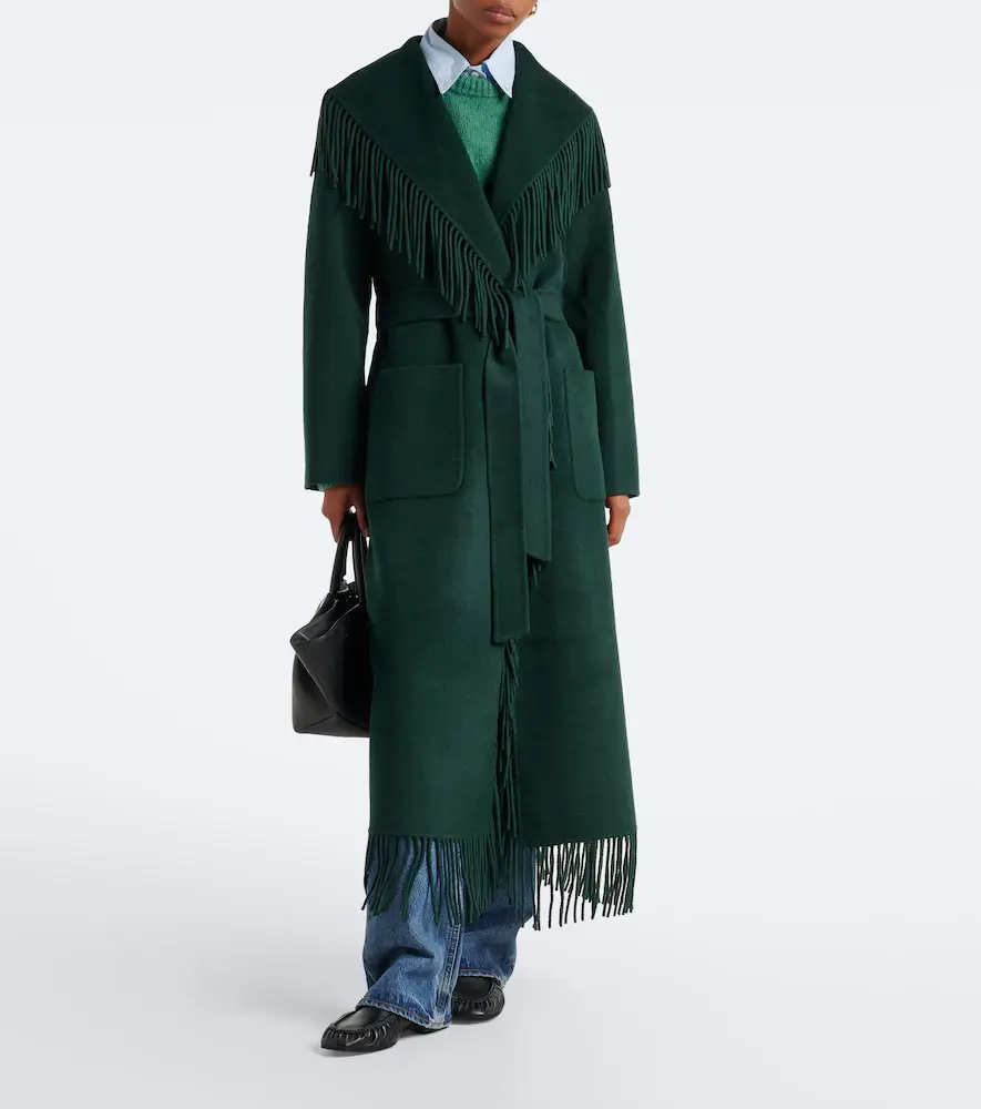 Simkhai Carrie fringed wrap coat | Thumbnail 4