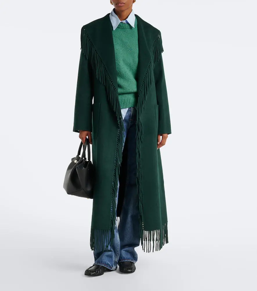 Simkhai Carrie fringed wrap coat | Thumbnail 7