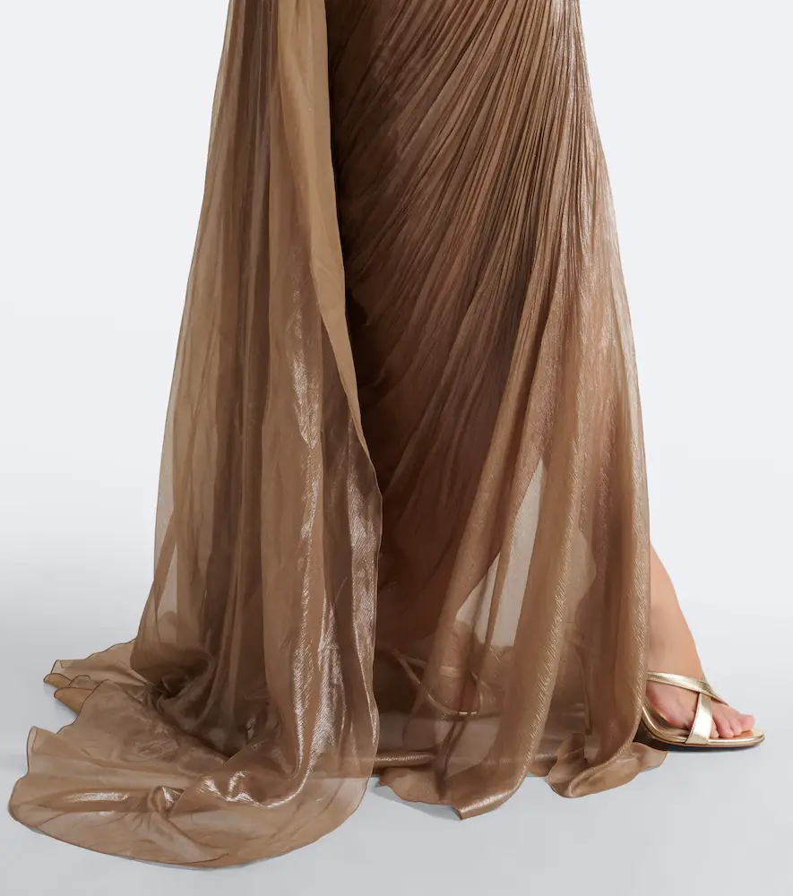 Maria Lucia Hohan Morgan scarf-detail pleated silk bustier gown | Thumbnail 6 Maria Lucia Hohan Morgan scarf-detail pleated silk bustier gown | Thumbnail 6