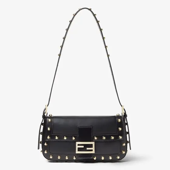 Fendi Baguette 26424 Nappa Leather Bag with Studs | Thumbnail 2 Fendi Baguette 26424 Nappa Leather Bag with Studs | Thumbnail 2