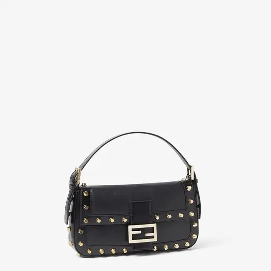 Fendi Baguette 26424 Nappa Leather Bag with Studs | Thumbnail 3 Fendi Baguette 26424 Nappa Leather Bag with Studs | Thumbnail 3