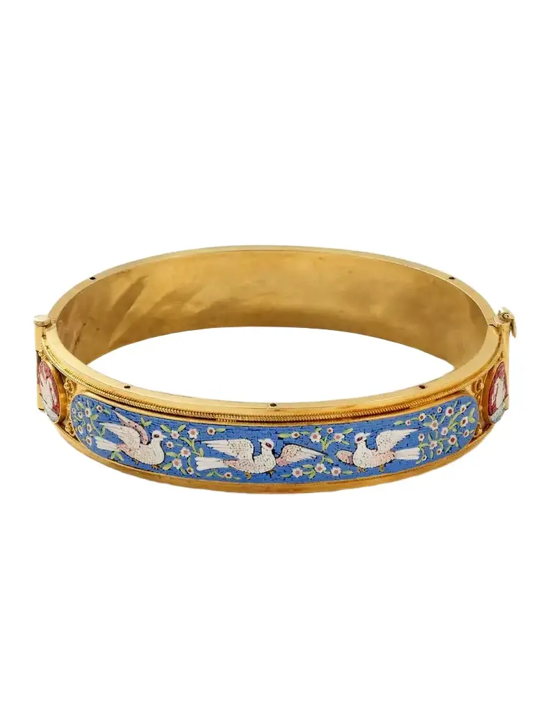 Stephanie Windsor Vintage 1880s Roma Gold Bangle