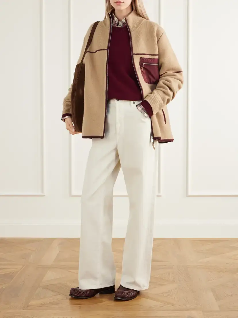 Guest In Residence Louis Rib-trimmed Wool And Cashmere-blend Felt Jacket | Thumbnail 2
