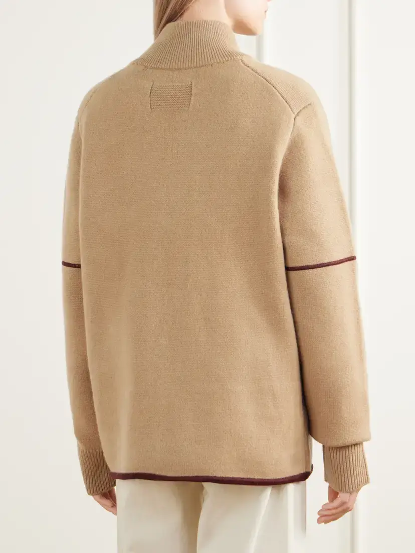 Guest In Residence Louis Rib-trimmed Wool And Cashmere-blend Felt Jacket | Thumbnail 4