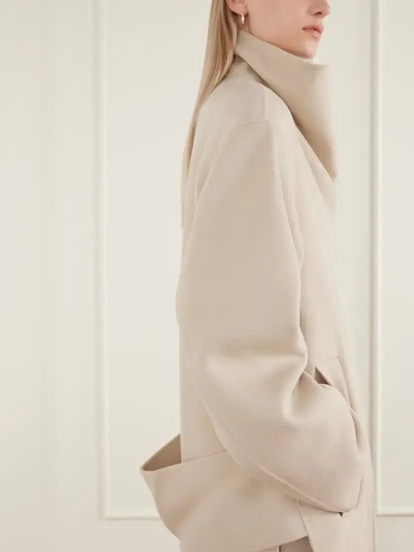Sportmax Spassenso High-neck Wool Coat | Thumbnail 4 Sportmax Spassenso High-neck Wool Coat | Thumbnail 4