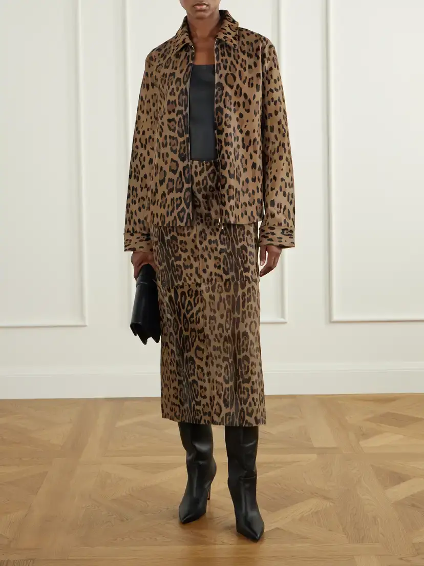 STOULS Huston Leopard-print Calf Hair Jacket | Thumbnail 2