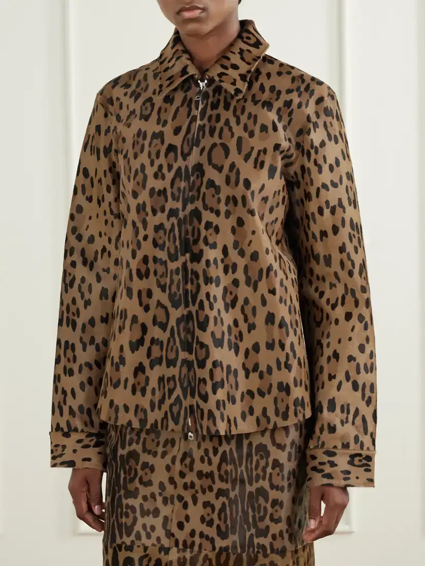 STOULS Huston Leopard-print Calf Hair Jacket | Thumbnail 3