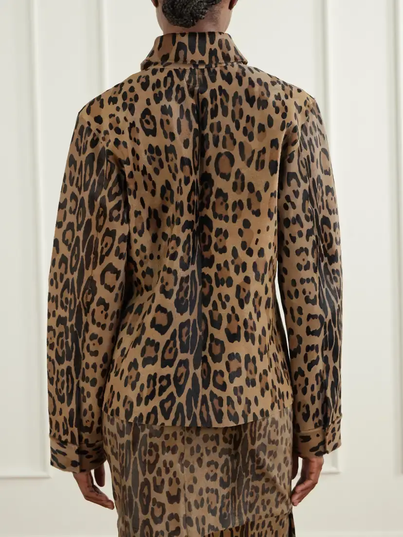 STOULS Huston Leopard-print Calf Hair Jacket | Thumbnail 4