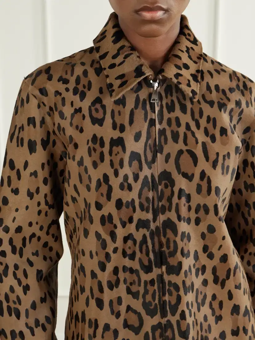 STOULS Huston Leopard-print Calf Hair Jacket | Thumbnail 5