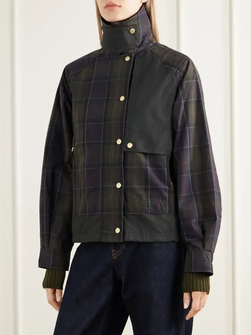 Barbour Truro Checked Corduroy-trimmed Cotton-canvas Jacket | Thumbnail 3