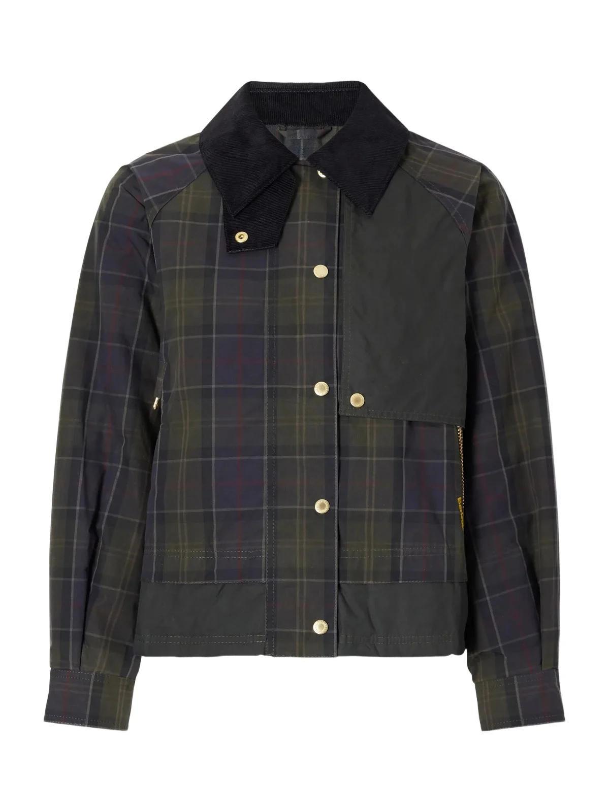 Barbour Truro Checked Corduroy-trimmed Cotton-canvas Jacket