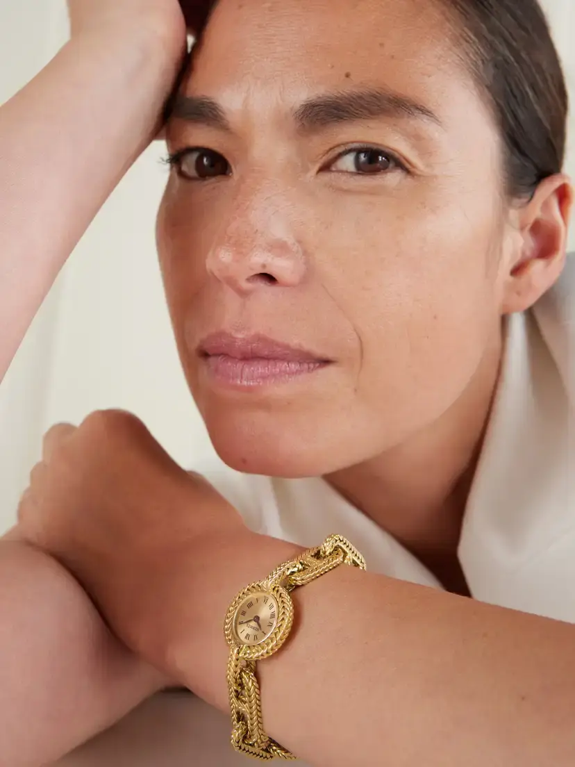 Stephanie Windsor + Hermès And Lenfant Vintage 1960s-1970s Chaine D'ancre Hand-wound 18-karat Gold Watch, Ref. 36649 (7.25'' Wrist) | Thumbnail 2 Stephanie Windsor + Hermès And Lenfant Vintage 1960s-1970s Chaine D'ancre Hand-wound 18-karat Gold Watch, Ref. 36649 (7.25'' Wrist) | Thumbnail 2