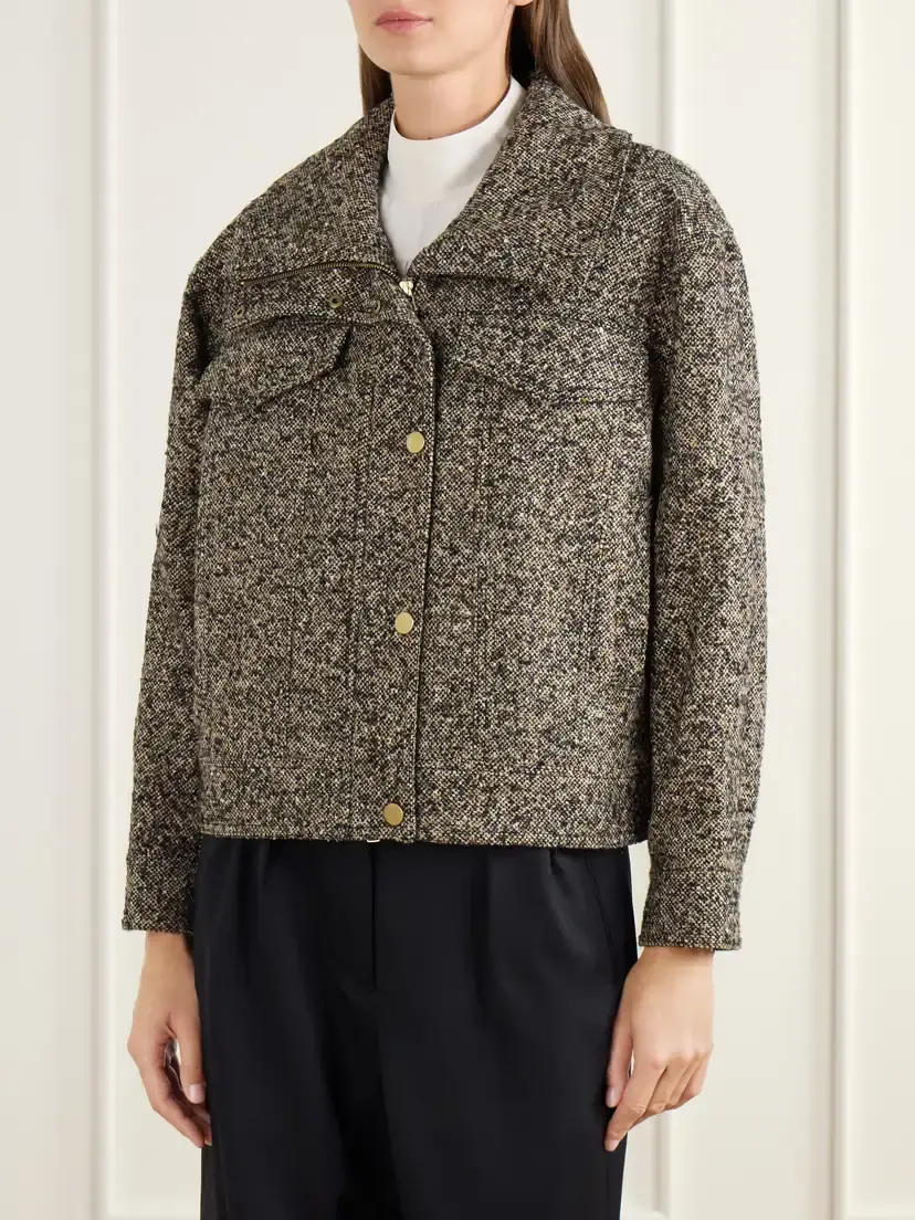 Veronica Beard Silversmith Dickey Padded Tweed Jacket | Thumbnail 3