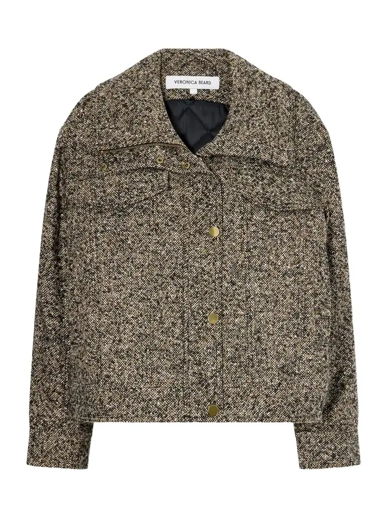 Veronica Beard Silversmith Dickey Padded Tweed Jacket