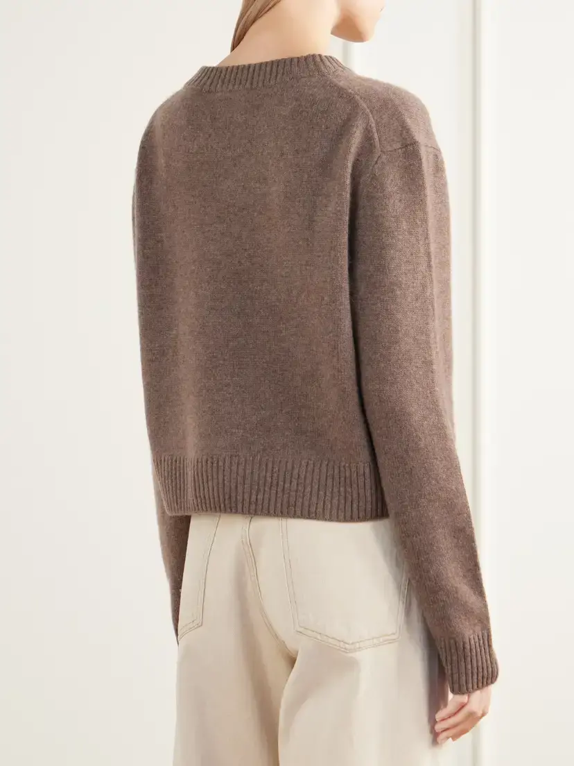 James Perse Rib-trimmed Cashmere Sweater | Thumbnail 4 James Perse Rib-trimmed Cashmere Sweater | Thumbnail 4