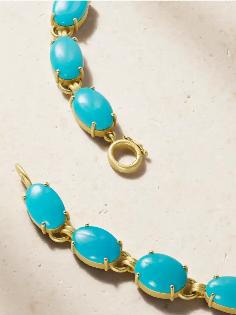 Irene Neuwirth Heroic 18-karat Gold Turquoise Necklace | Thumbnail 3 Irene Neuwirth Heroic 18-karat Gold Turquoise Necklace | Thumbnail 3
