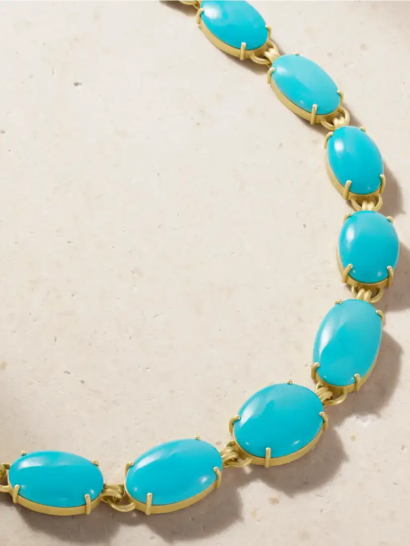 Irene Neuwirth Heroic 18-karat Gold Turquoise Necklace | Thumbnail 4 Irene Neuwirth Heroic 18-karat Gold Turquoise Necklace | Thumbnail 4