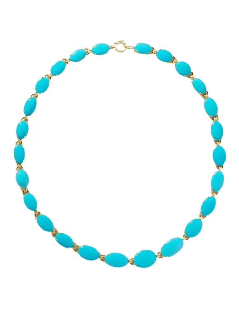 Irene Neuwirth Heroic 18-karat Gold Turquoise Necklace