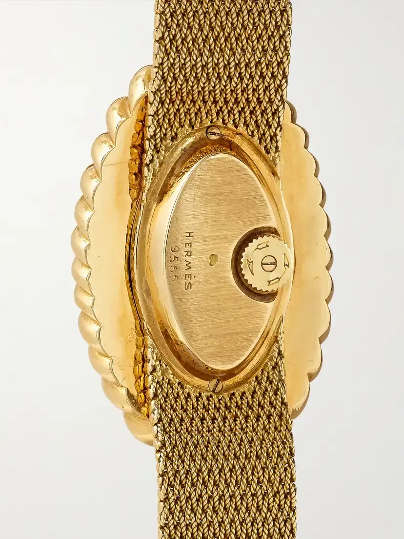Stephanie Windsor + Hermès And Audemars Piguet Vintage 1970s Hand-wound 18-karat Gold Watch (6.5'' Wrist) | Thumbnail 4 Stephanie Windsor + Hermès And Audemars Piguet Vintage 1970s Hand-wound 18-karat Gold Watch (6.5'' Wrist) | Thumbnail 4