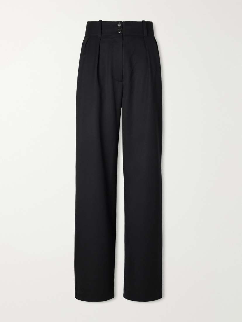 Painter Pleated Wool-twill Wide-leg Pants Painter Pleated Wool-twill Wide-leg Pants
