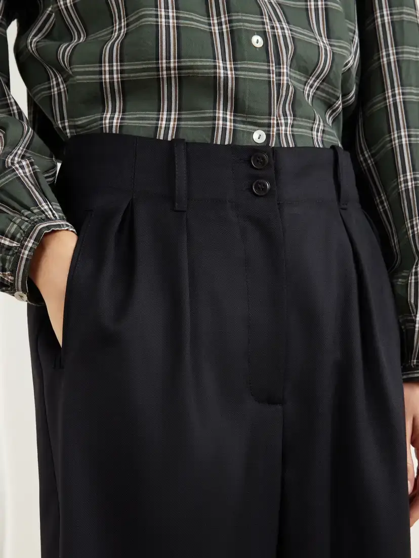 SKALL Painter Pleated Wool-twill Wide-leg Pants | Thumbnail 5 SKALL Painter Pleated Wool-twill Wide-leg Pants | Thumbnail 5