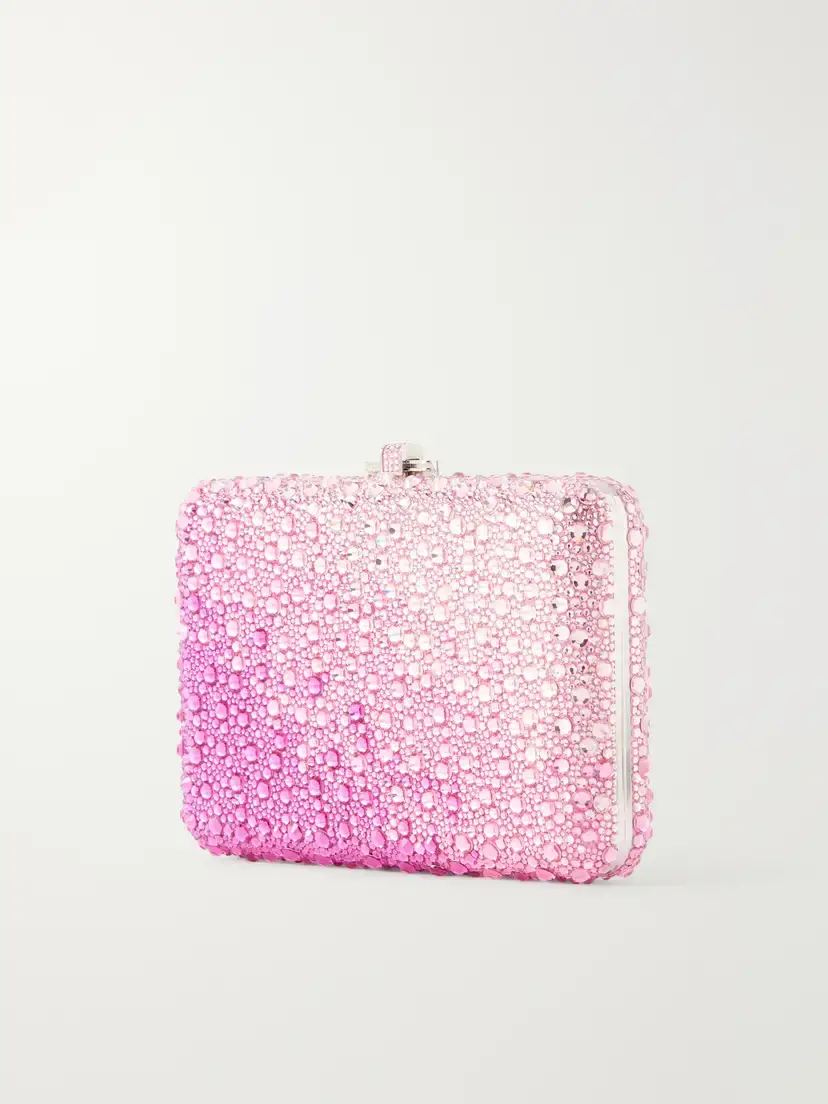 Judith Leiber Couture Slim Slide Crystal-embellished Silver-tone Clutch | Thumbnail 4 Judith Leiber Couture Slim Slide Crystal-embellished Silver-tone Clutch | Thumbnail 4