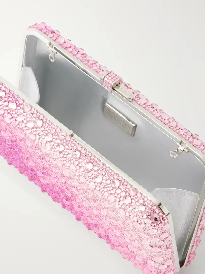 Judith Leiber Couture Slim Slide Crystal-embellished Silver-tone Clutch | Thumbnail 6 Judith Leiber Couture Slim Slide Crystal-embellished Silver-tone Clutch | Thumbnail 6