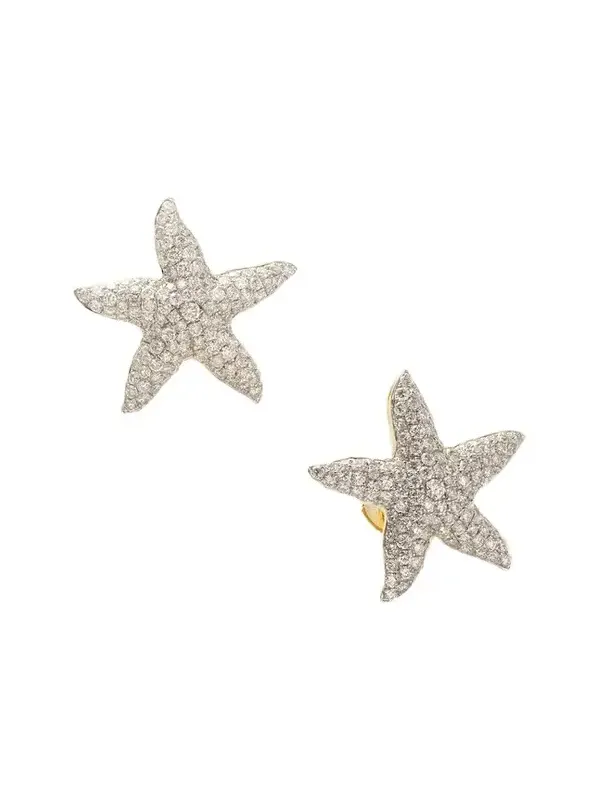 Etoile De Mer Maxi 18-karat Gold And Diamond Earrings Etoile De Mer Maxi 18-karat Gold And Diamond Earrings