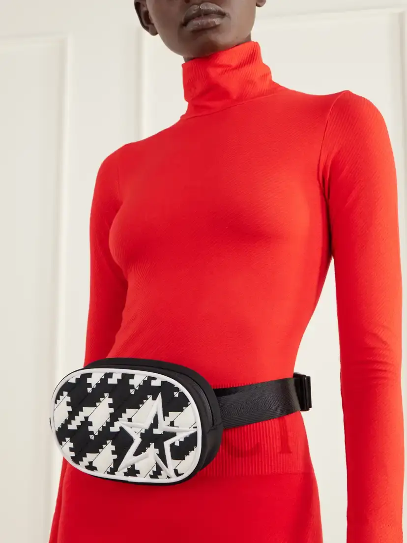 Perfect Moment Star Houndstooth Shell Belt Bag | Thumbnail 2 Perfect Moment Star Houndstooth Shell Belt Bag | Thumbnail 2