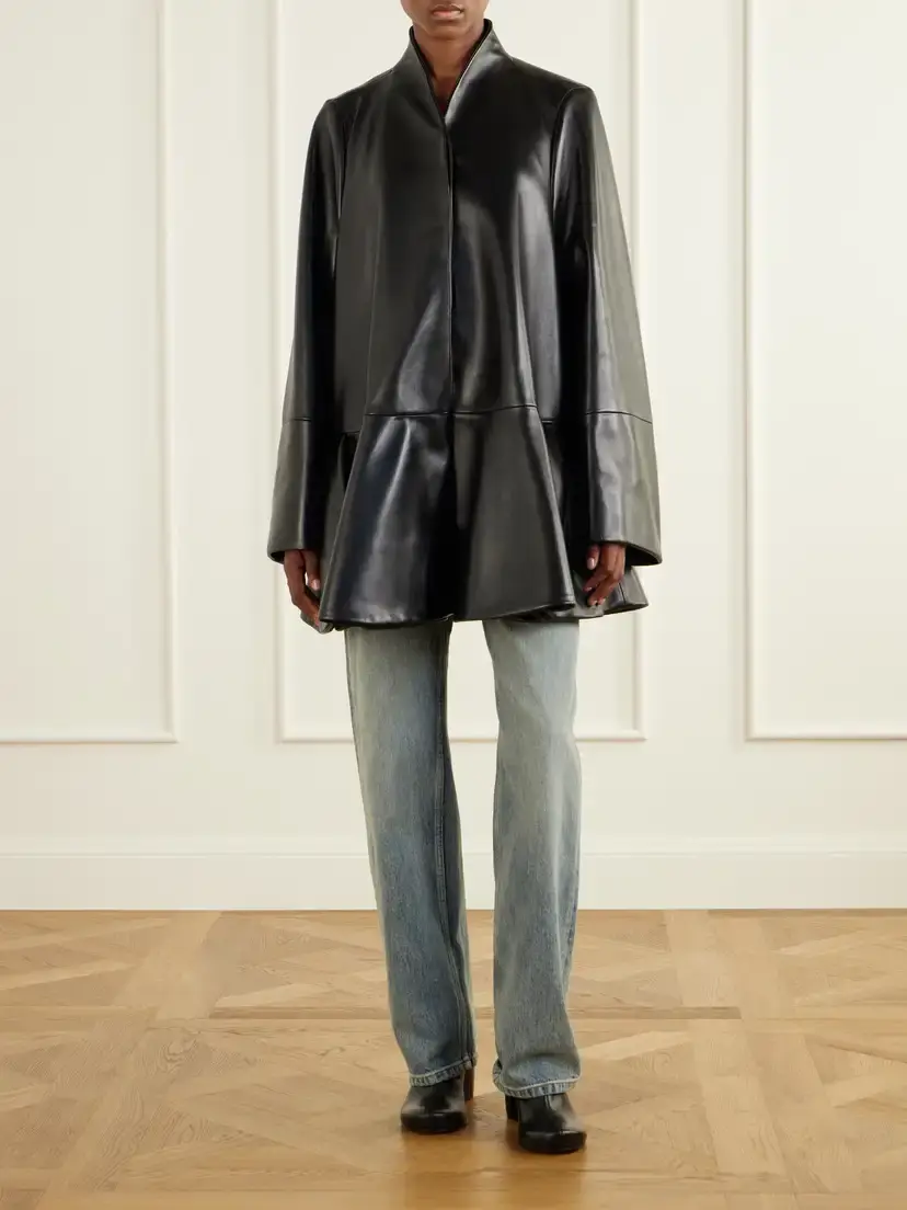 Loewe Paneled Leather Coat | Thumbnail 3 Loewe Paneled Leather Coat | Thumbnail 3