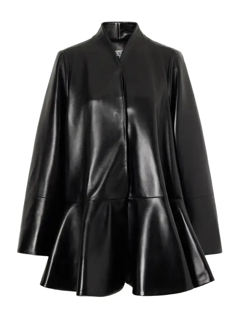 Loewe Paneled Leather Coat