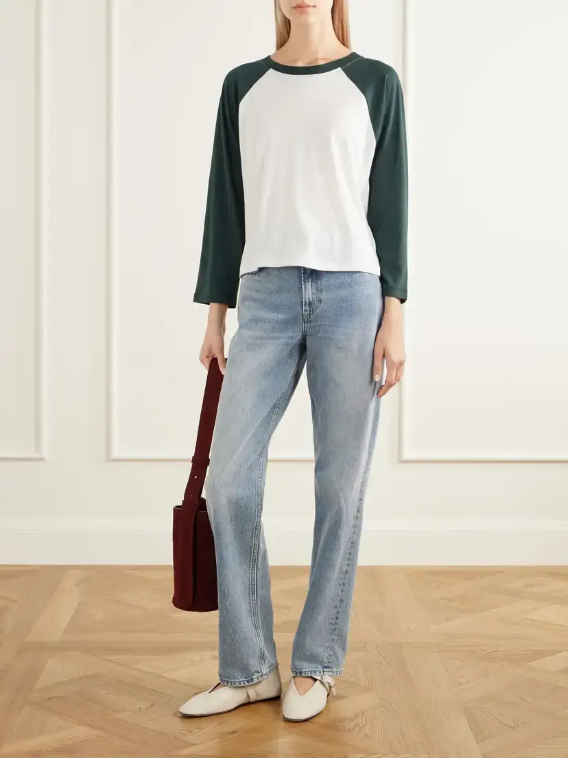 ÉTERNE Baseball Cotton-jersey T-shirt | Thumbnail 2