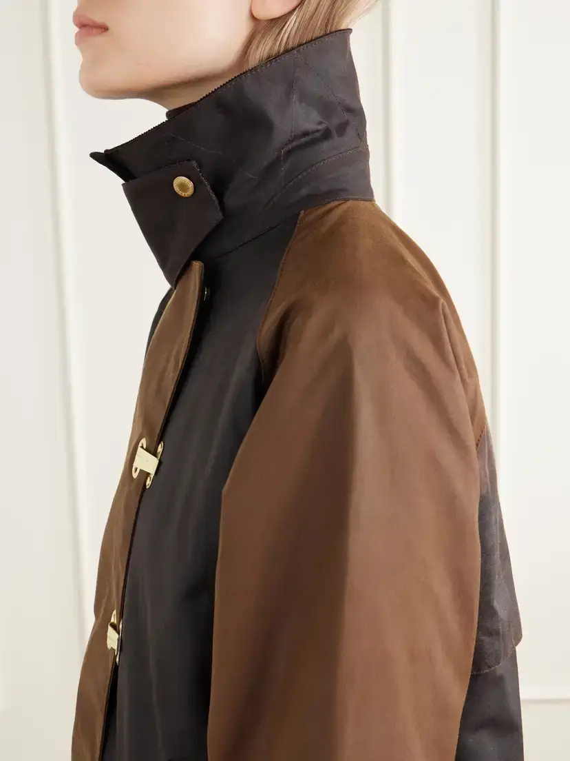 Barbour Felton Corduroy-trimmed Waxed Cotton-canvas Jacket | Thumbnail 5