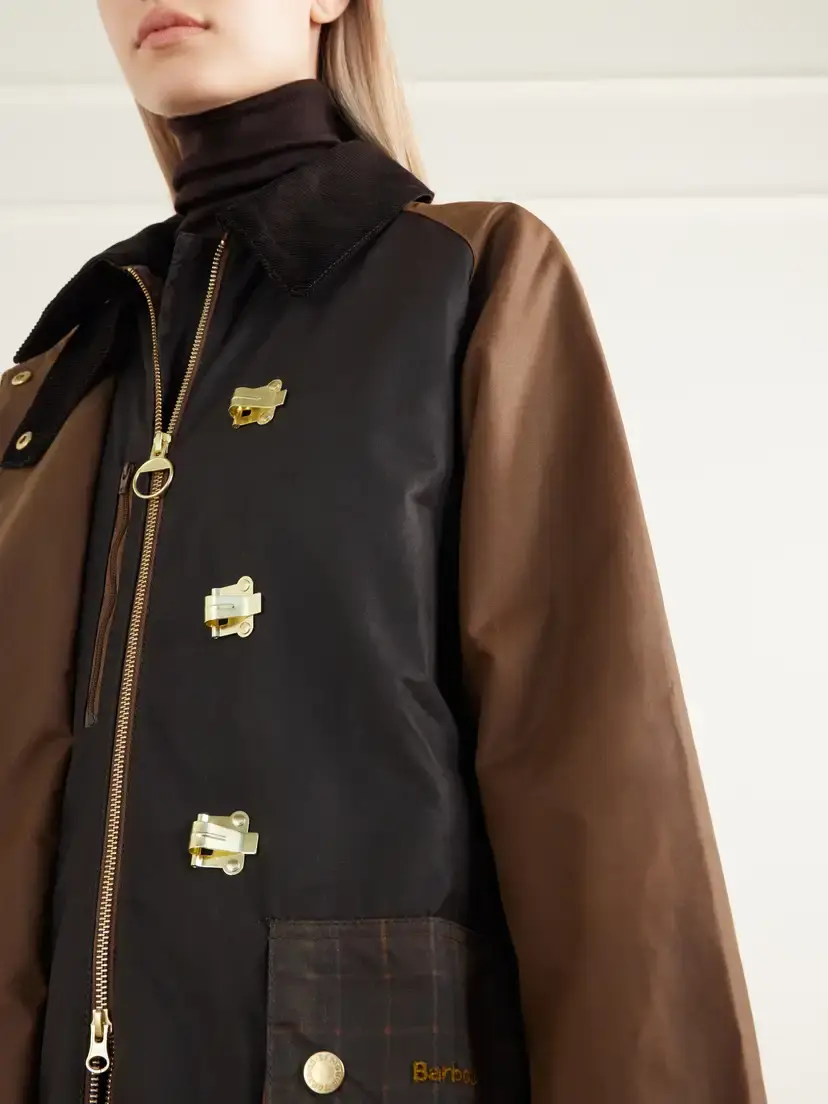 Barbour Felton Corduroy-trimmed Waxed Cotton-canvas Jacket | Thumbnail 6