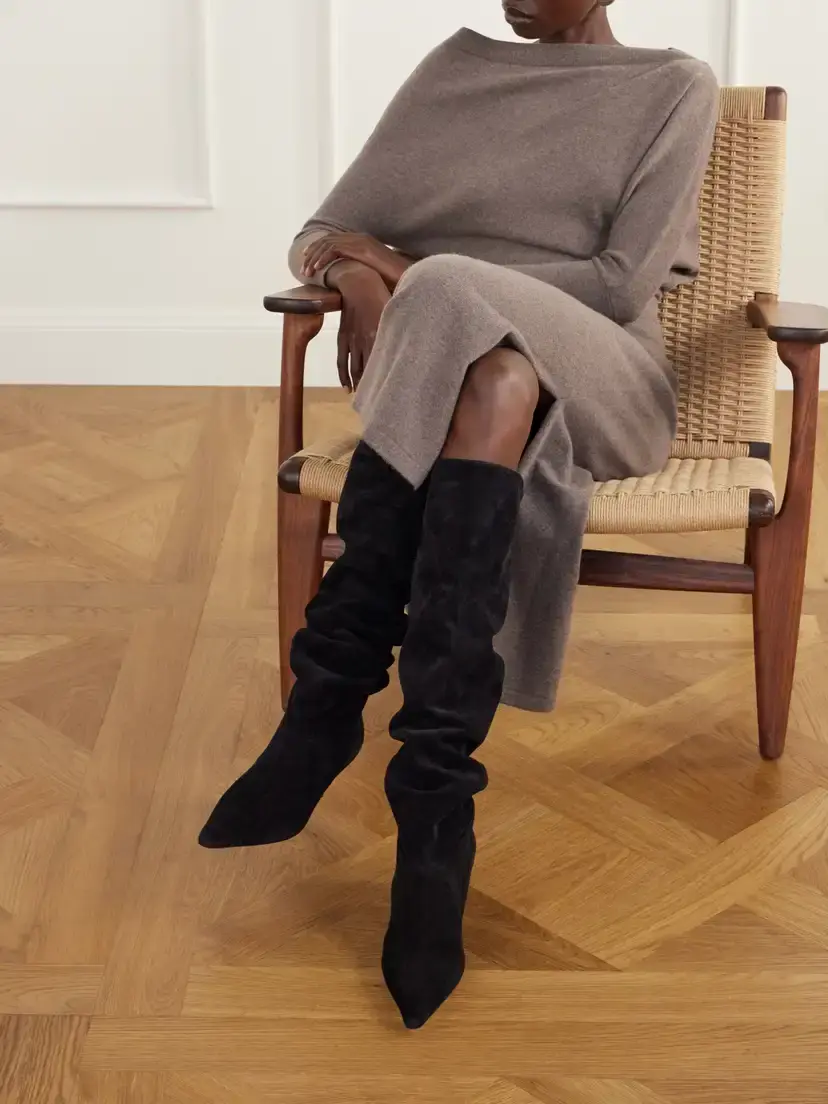 Paris Texas Rose 60 Suede Over-the-knee Boots | Thumbnail 2 Paris Texas Rose 60 Suede Over-the-knee Boots | Thumbnail 2