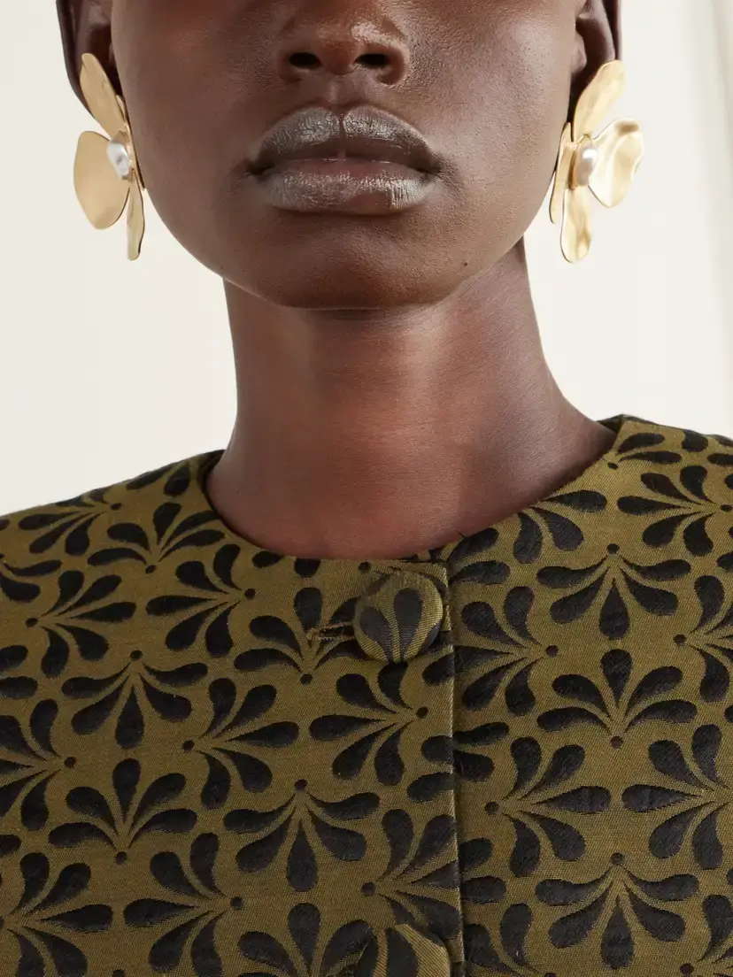 Cult Gaia Lucky Pearl-effect Gold-tone Earrings | Thumbnail 4