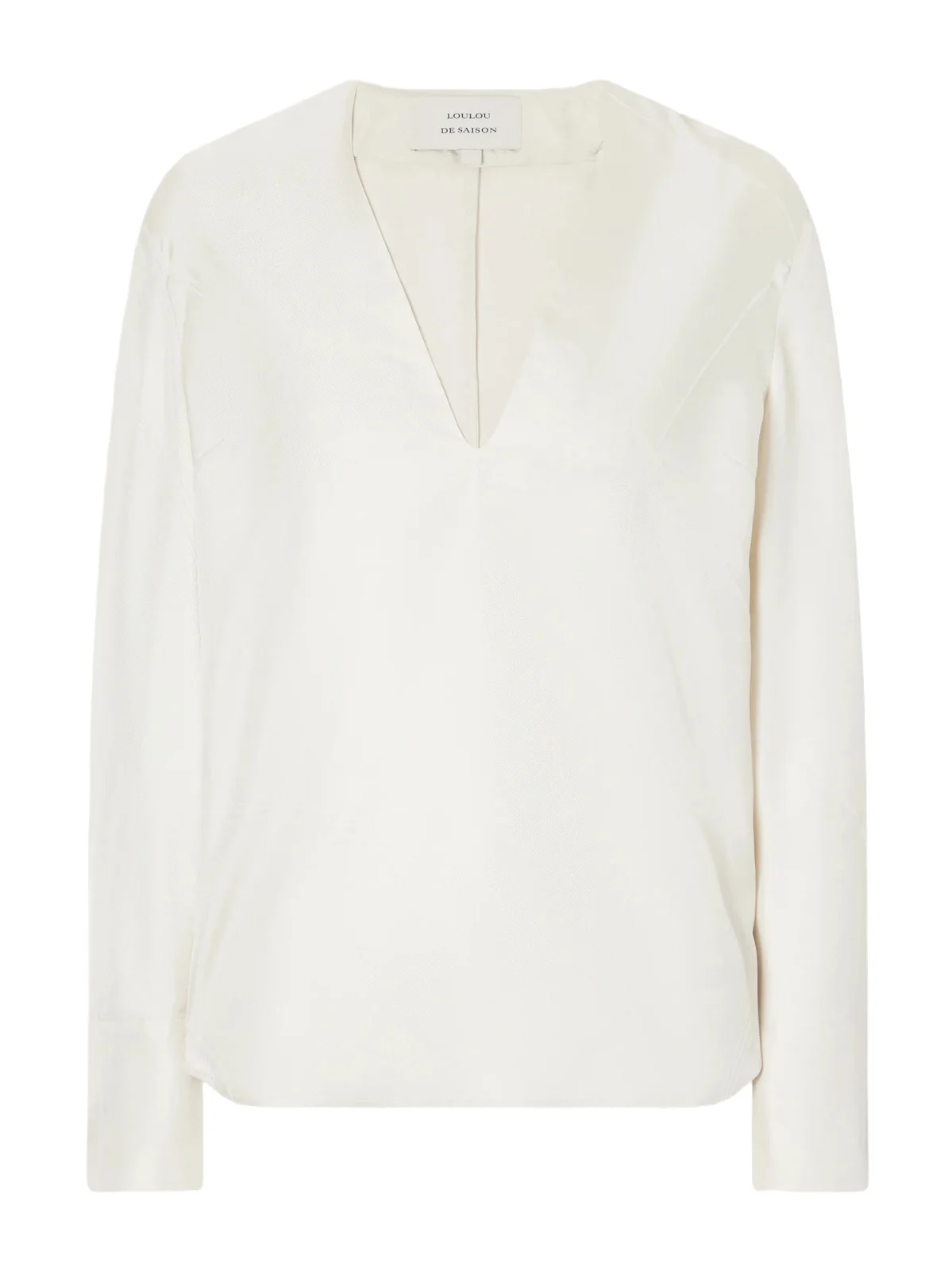 Syla Velvet-trimmed Silk-blend Twill Blouse Syla Velvet-trimmed Silk-blend Twill Blouse