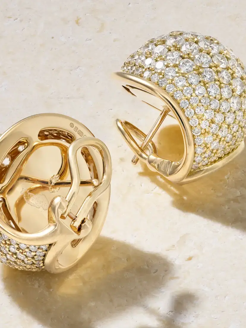 Fernando Jorge Fluid 18-karat Gold Diamond Earrings | Thumbnail 3 Fernando Jorge Fluid 18-karat Gold Diamond Earrings | Thumbnail 3