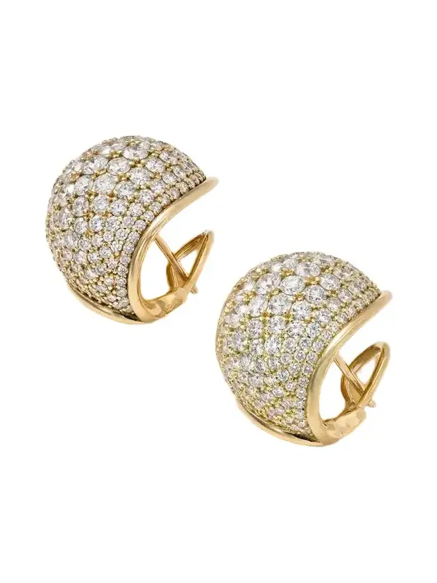 Fluid 18-karat Gold Diamond Earrings