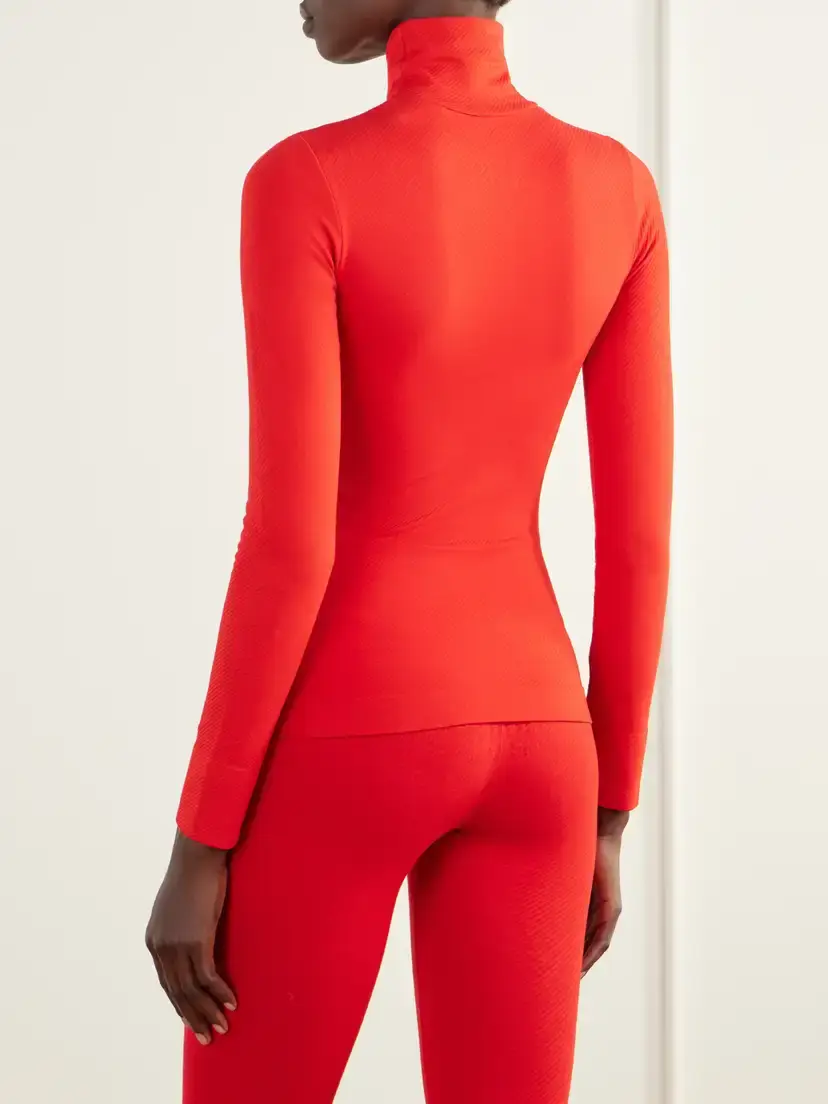 Perfect Moment Ribbed Thermal Modal-blend Turtleneck Base Layer | Thumbnail 3 Perfect Moment Ribbed Thermal Modal-blend Turtleneck Base Layer | Thumbnail 3