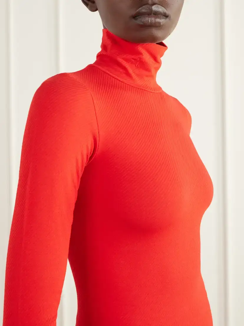 Perfect Moment Ribbed Thermal Modal-blend Turtleneck Base Layer | Thumbnail 4 Perfect Moment Ribbed Thermal Modal-blend Turtleneck Base Layer | Thumbnail 4