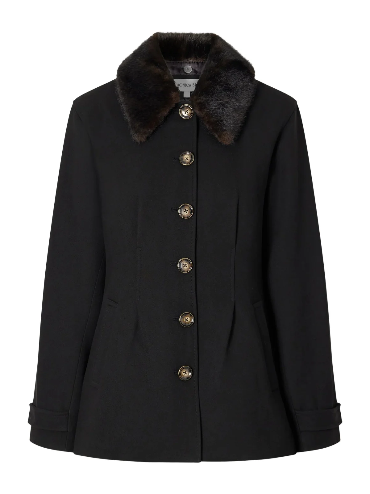 Severine Dickey Plush-trimmed Crepe Jacket Severine Dickey Plush-trimmed Crepe Jacket
