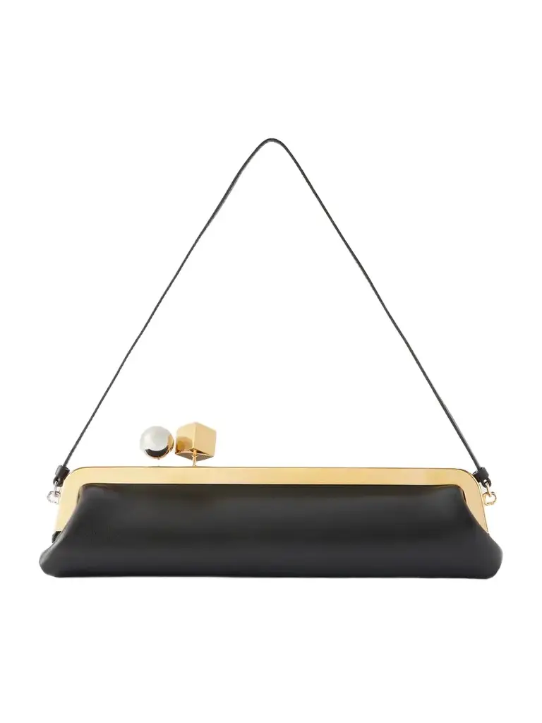 Jacquemus La Pochette Salon Leather Shoulder Bag