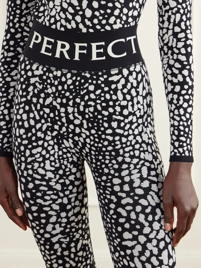 Perfect Moment Leopard-jacquard Thermal Stretch-knit Ski Leggings | Thumbnail 4 Perfect Moment Leopard-jacquard Thermal Stretch-knit Ski Leggings | Thumbnail 4