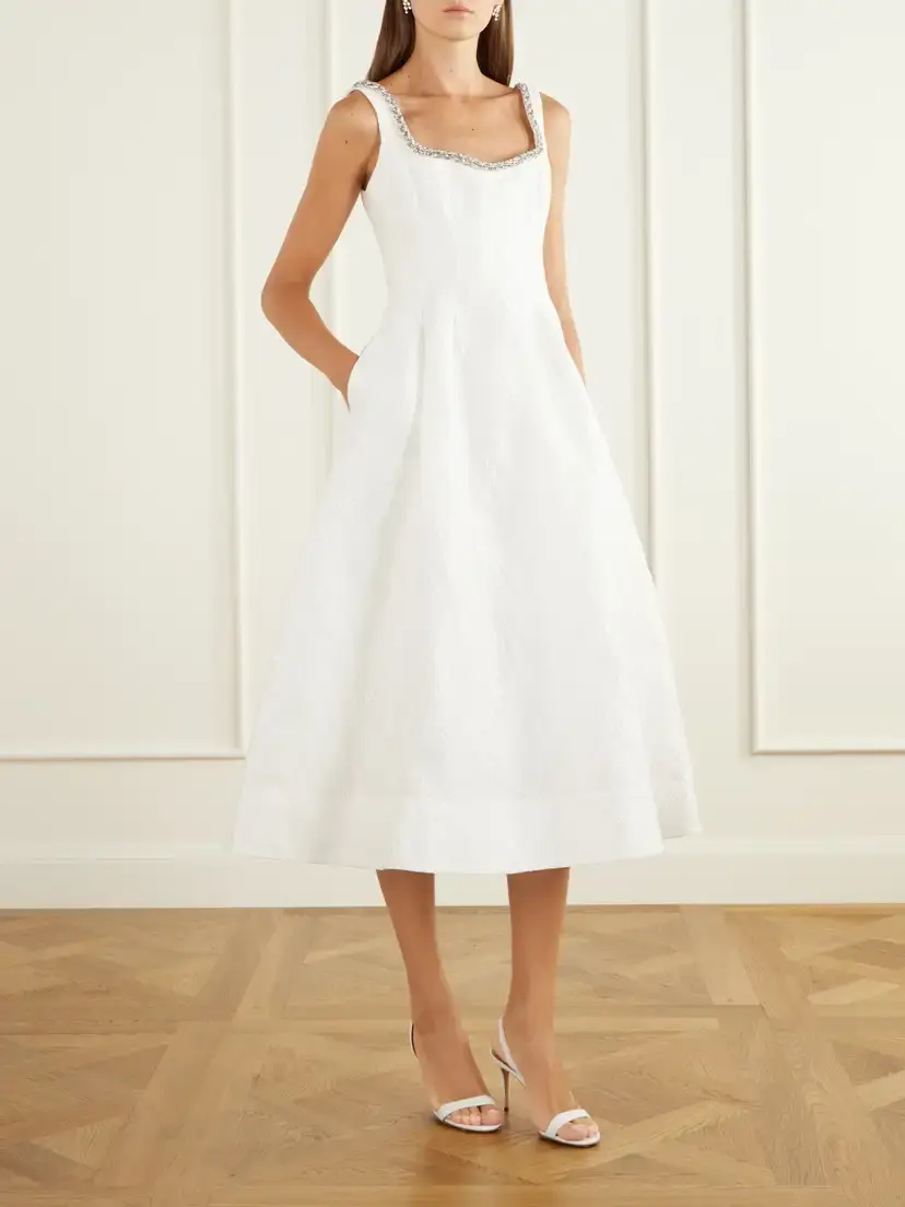 Rebecca Vallance Revolution Bead-embellished Floral-jacquard Cloqué Gown | Thumbnail 2 Rebecca Vallance Revolution Bead-embellished Floral-jacquard Cloqué Gown | Thumbnail 2