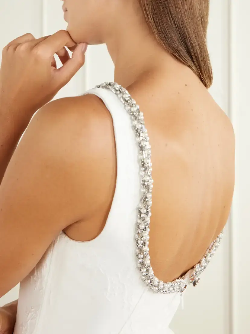 Rebecca Vallance Revolution Bead-embellished Floral-jacquard Cloqué Gown | Thumbnail 4 Rebecca Vallance Revolution Bead-embellished Floral-jacquard Cloqué Gown | Thumbnail 4
