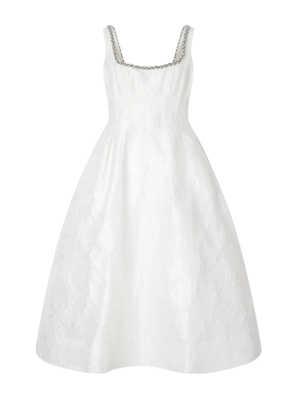 Revolution Bead-embellished Floral-jacquard Cloqué Gown