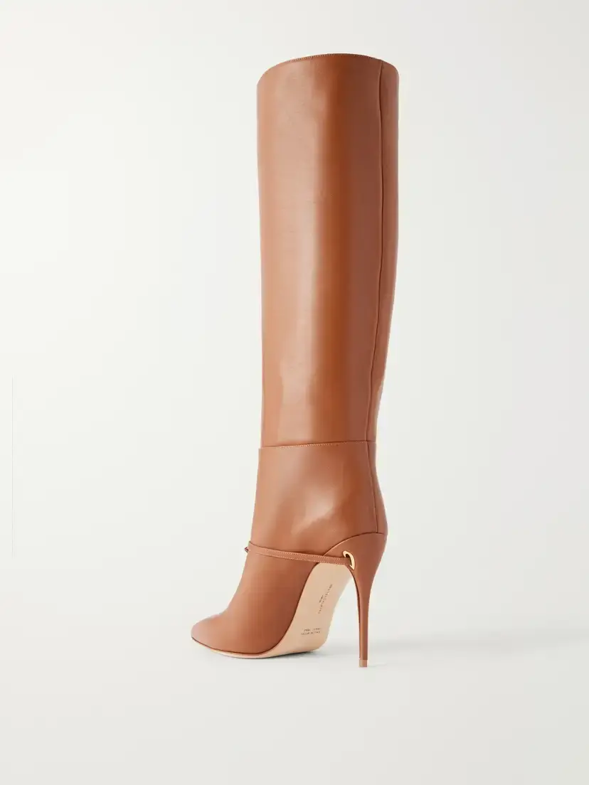 Jennifer Chamandi Cece 105 Buckle-detailed Leather Knee Boots | Thumbnail 3 Jennifer Chamandi Cece 105 Buckle-detailed Leather Knee Boots | Thumbnail 3